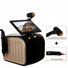 2 in 1 755/808/940/1064nm Diode Laser Hair Removal Pico Tattoo Removal Machine