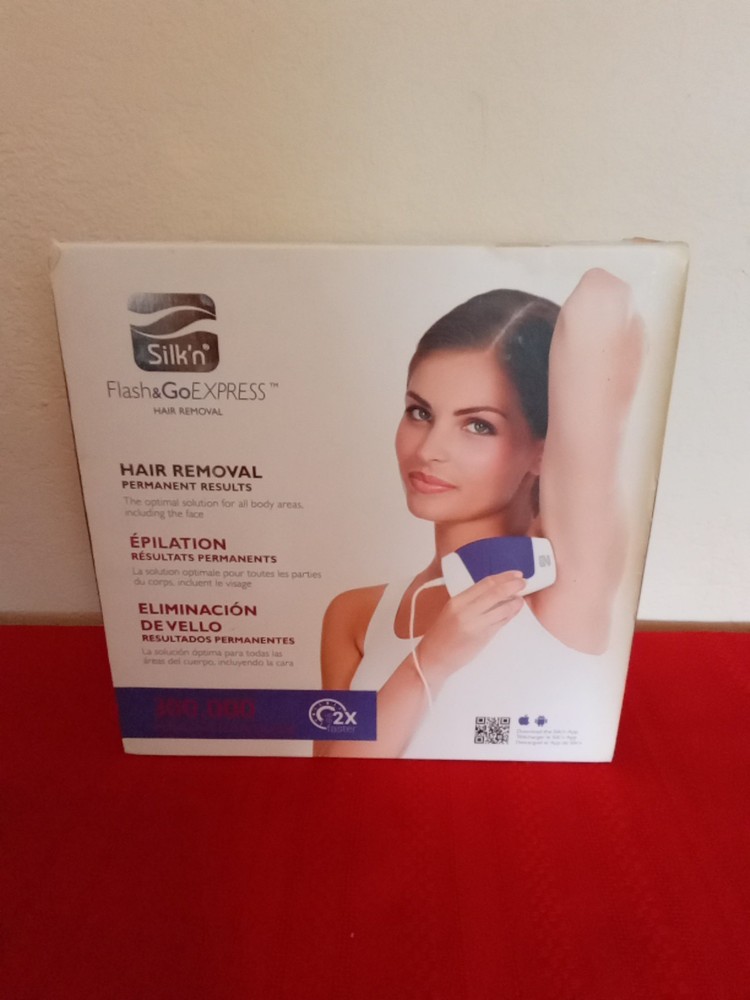 Silk’n Flash & Go Permanent Hair Removal Device, PK108833C, Never Used, Open Box