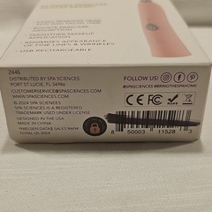 Spa Sciences SIMA Deluxe Sonic Dermaplaning Device Pink USB Rechargeable Face