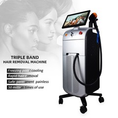 Pro 3 Wave Laser Hair Remover Machine Ice Titanium Diode Laser 755 808 1064nm