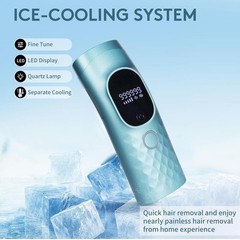 IPL Laser Hair Removal Device Ice Cooling 999,999 Flashes LED Display