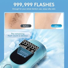 Laser Hair Removal for Women and Men – Permanent Painless Ice Cooling IPL Device