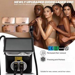 2-In-1 808 Diode Laser Hair Removal +Picosecond Tattoo Removal Skin Rejuvenation