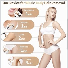 NEW~ IPL Silkin Flash Hair Removal Device Laser Hair 5 Stage Strength Dual Flash