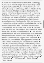 MLAY T11 IPL HOME USE PERMANENT HAIR REMOVAL PAINLESS EUC