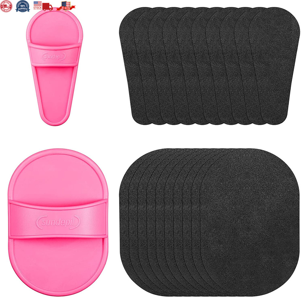 102 Pieces Hair Removal Pad Sets Smooth Away Hair Removal Kit 2 Sizes Smooth