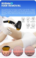 4-In1 IPL Diode Laser Hair Removal Pico Nd Yag Picosecond Tattoo Removal Machine