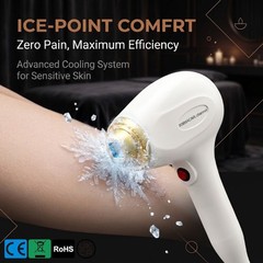 Dual Handpiece Skin Care Machine 4 Wavelength Ice Cooling Salon Beauty Massager