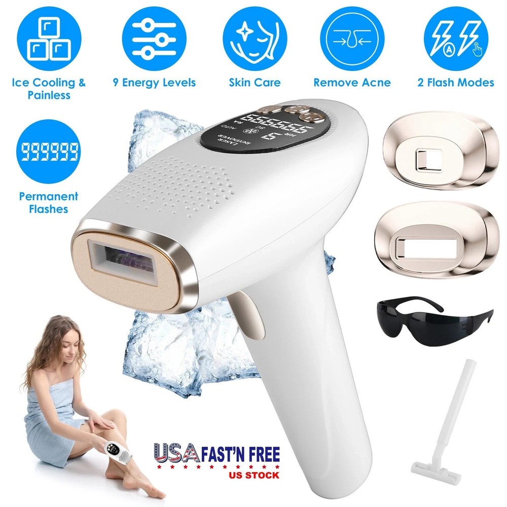 3 In 1 Ice Cooling Laser Hair Removal Painless Permanent At-Home IPL Hair Remova