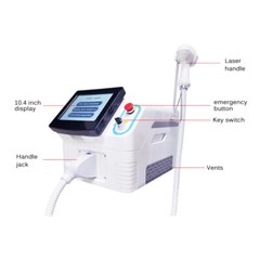 Diode Laser Hair Removal Machine 755 808 1064nm Cooling Head Painless Epilator
