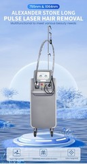 755/1064nm Alexandrite Long-Pulse Fiber Semiconductor Laser Hair Removal Machine