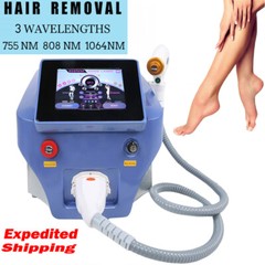 Permanent Laser Hair Removal 755nm 808nm 1064nm Body Skin Whitening Machine