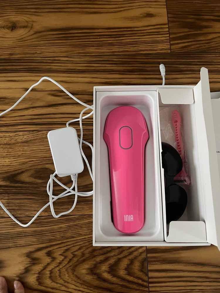 INIA HAUTE Pro Sapphire Ice Cooling IPL Hair Removal Device Pink FDA Cleared