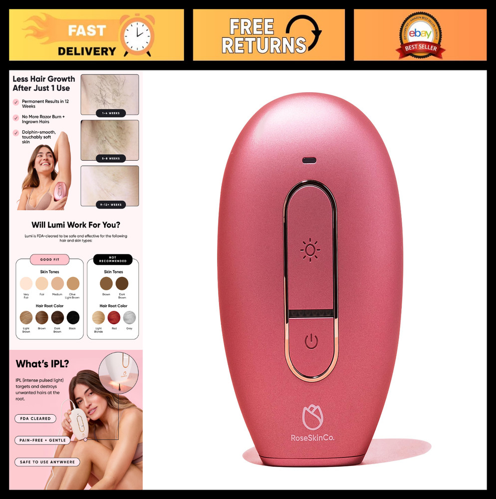 At-Home IPL Laser Hair Removal Device for Face, Bikini, Legs & Arms – Safe & Gen