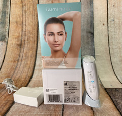iluminage Precise Touch IPL Hair Reduction Device ELOS RF w/ Charger & Box EUC