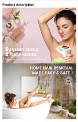 XSOUL At-Home IPL Permanent Hair Removal Tool for Women and Men