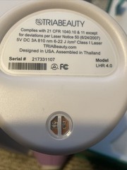 Tria Beauty Permanent Laser Hair Removal 4x Model LHR 4.0 Purple, No Charger