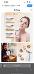 Bofax Face And Neck Massager With Purple And Red Light Therapy
