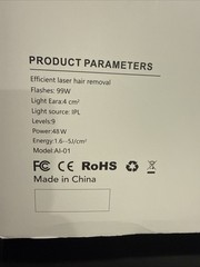 At Home Laser IPL Hair Removal Device With 9959979 Flashes Left