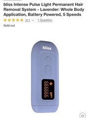 Bliss – IPL Intense Pulse Light Permanent Hair Remover