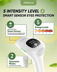 XSOUL At-Home IPL Hair Removal for Women and Men Permanent Hair Removal 999,999