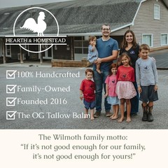Hearth and Homestead: Handmade Whipped Tallow Balm 2 Fl Oz (Pack of 1)