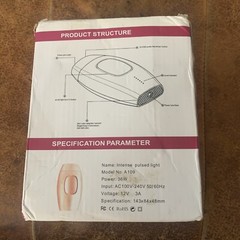 NEW – Intense Pulsed Light Hair Removal Device A109 Body & Bikini Hair Removal