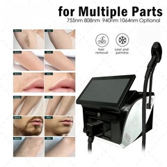 808 Diode Laser Hair Removal Machine 755 808 940 1064nm 10Bars Smooth Skin