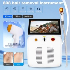 808 laser hair removal device, body, face, underarm cooling head, white
