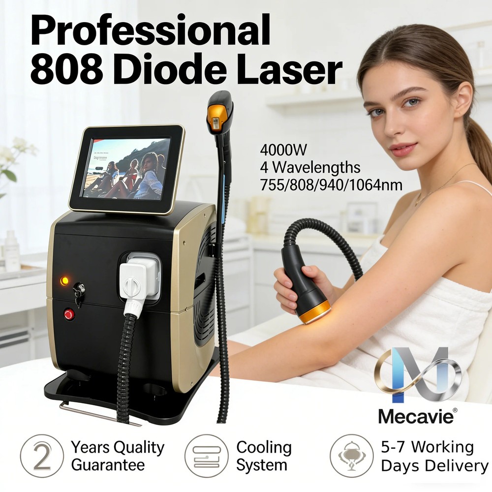 4-Wave Ice Titanium Diode Laser Hair Removal Salon Machine 4000W