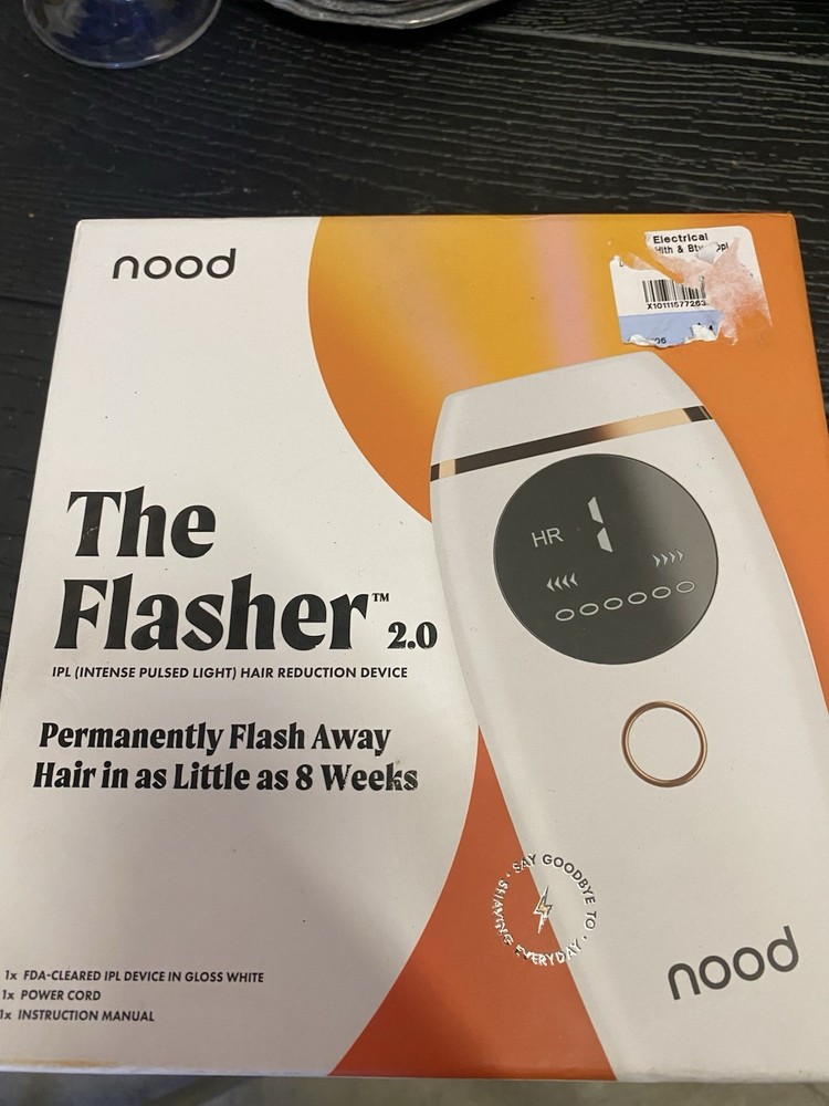 nood The Flasher 2.0 IPL Hair Removal Device, Corded Electric, Black