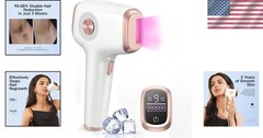 Revolutionary IPL Hair Removal with Ice Cooling – Elegant Rose Gold Finish
