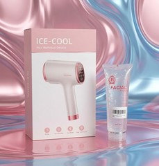 ICE-COOL IPL Hair Removal Device 999900 Flashes + 300g Cooling Gel Bundle NIB