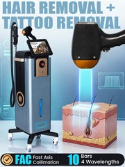 10bar 2 in 1 Hair Removal Machine Picosecond Tattoo Removal Reduce Unwanted Hair