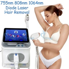 Titanium Diode Ice Laser Bikini Armpit Body Hair Removal Machine 755 808 1064nm
