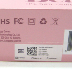 HAPPY CURVES Beam IPL Laser Hair Removal Device At-Home Permanent Body Hair NEW
