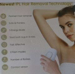 New Unisex NATRSYM IPL Laser Hair Removal