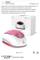 iHelmet Laser Hair Growth Helmet for Head – White & Pink Color