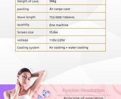 808 Diode Laser Hair Removal Machine 755 808 940 1064nm 10Bars Smooth Skin