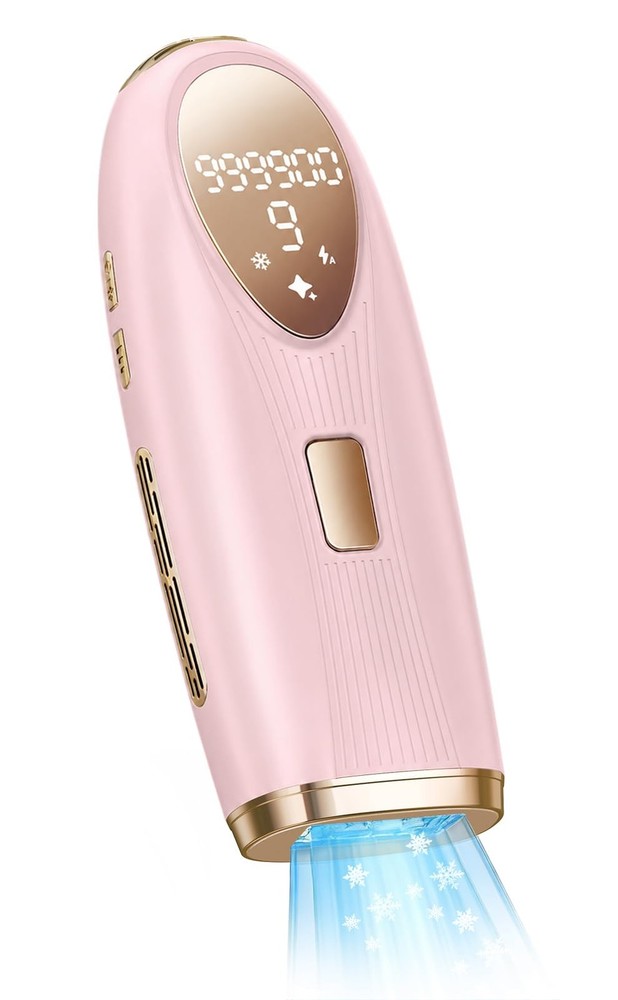 IPL Laser Hair Removal for Women and Men, At-Home Painless Device Pink