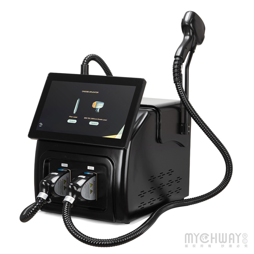 2in1 808nm Diode Laser Hair Removal &Pico Yag Laser Tattoo Removal Machine 1200W