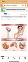 MiSMON IPL Hair Removal Device 300000 Flashes LCD Display for Arms Face