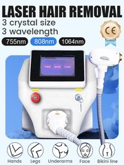 Painless 755nm 808nm1064nm Diode Laser Hair Removal Skin Rejuvenation Machine