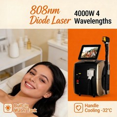 808 Diode Laser Hair Removal Machine With 755 1064 940 808nm Diode Laser 110V US