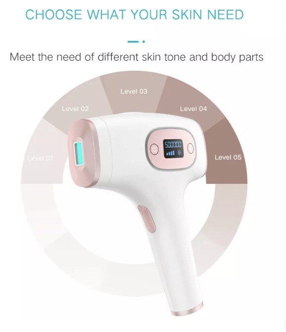 IPL Permanent Hair Removal for Women Men Facial body /Bikini Device White NEW