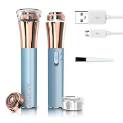 iMusthav Facial Hair Removel for Women, 16mm head & micro-usb, Crystal Blue