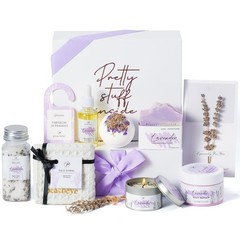Mothers Day Gifts for Mom Spa Bath Gift Baskets Purple -Spa Women