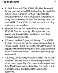 XSOUL At-Home IPL Permanent Hair Removal Tool for Women and Men