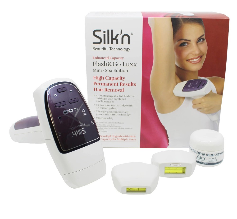 Silk’n Flash Go MiniSpa Luxx Hair Removal Device Bundle Silk n Hair Removal