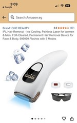 One Beauty Ice-Cooling IPL Hair Removal Device For Home Use Painless Removal NEW